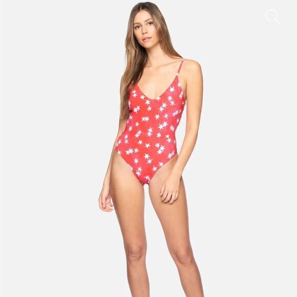 NWT- HURLEY STAR SPANGLED LOW BACK ONE PIECE- Size Large - Picture 2 of 10